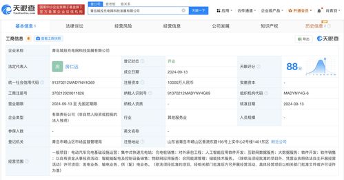 青島城投集團(tuán)成立充電網(wǎng)科技發(fā)展公司 注冊資本1億